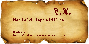 Neifeld Magdaléna névjegykártya
